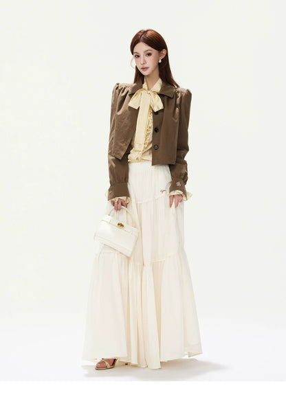 CYNR Vintage Puff-Sleeve Jacket