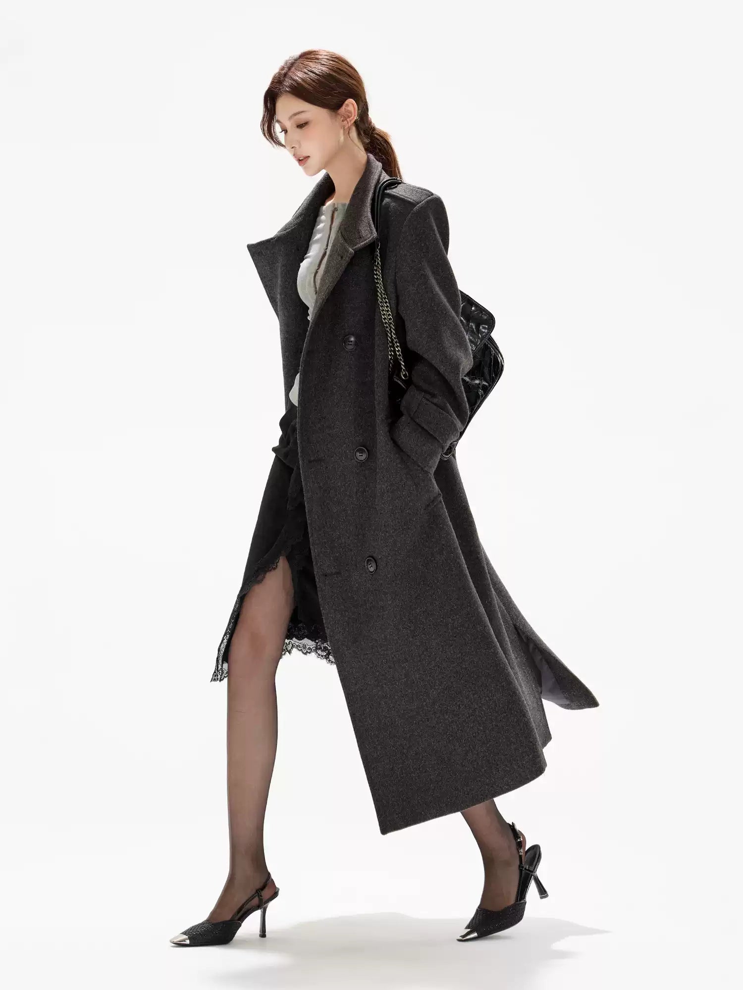 CYNR Loose and slimming woolen jacket