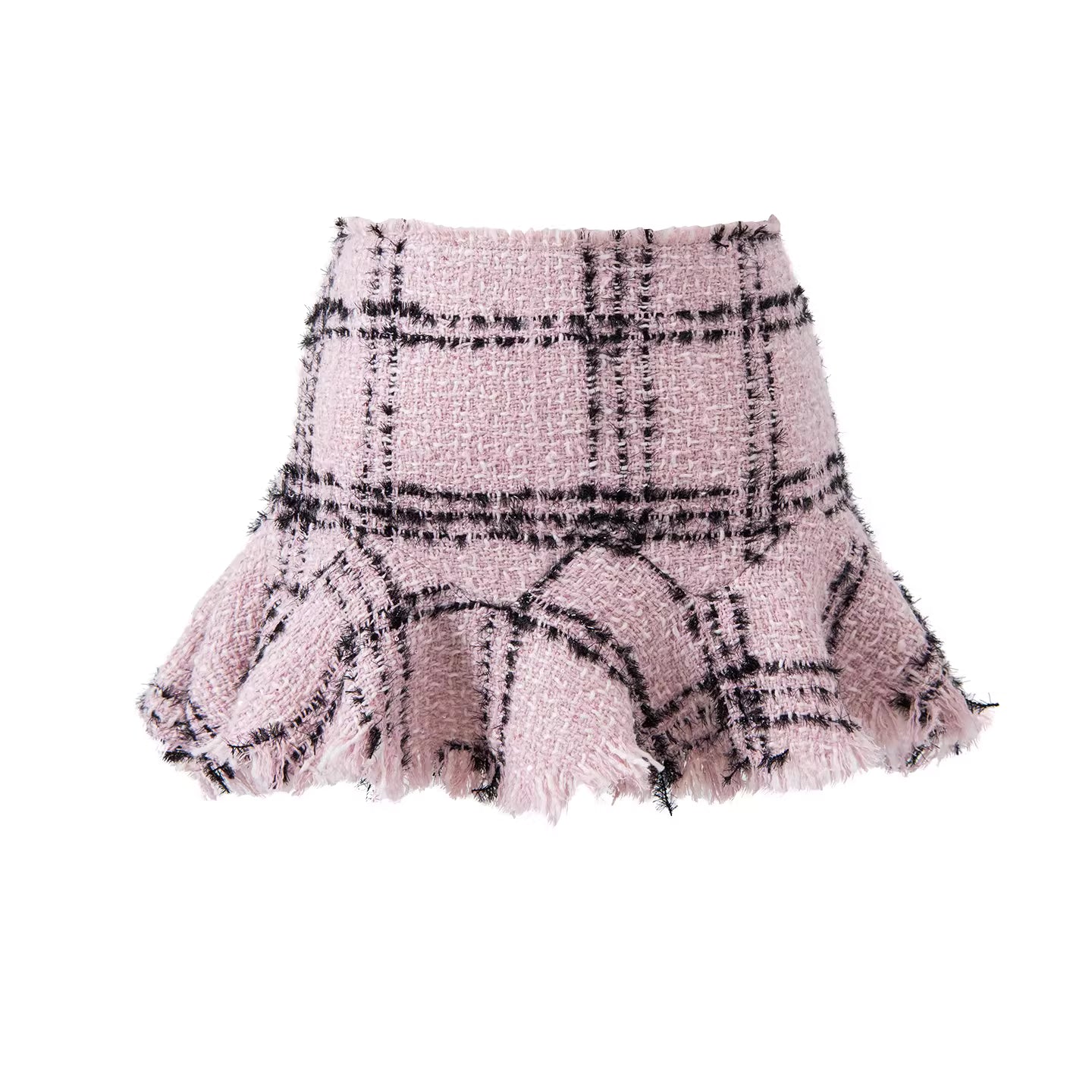 JELLOJELLO Lace silver onion woven wool coarse tweed fashion set