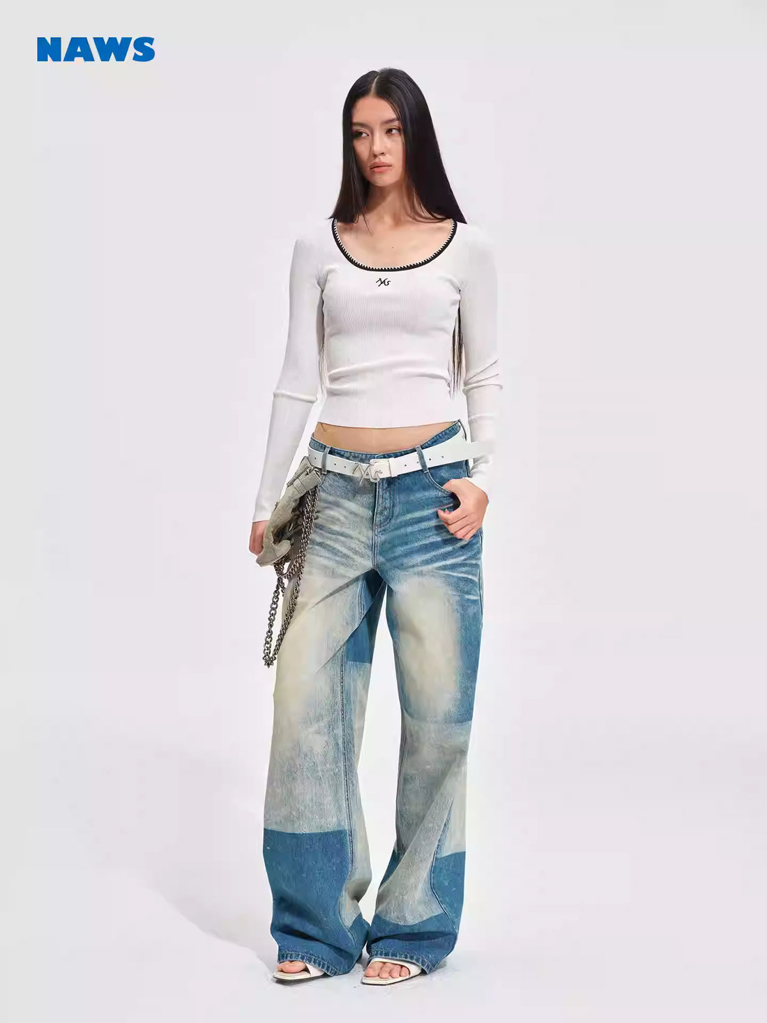 NAWS Retro loose straight leg pants