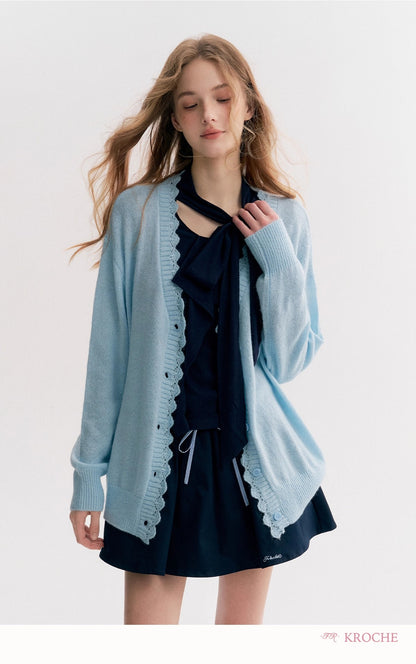 Kroche Oversized Mohair Cardigan
