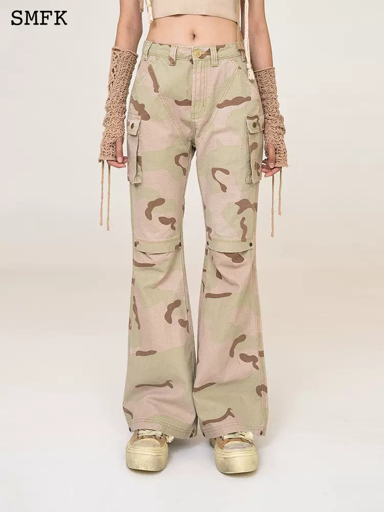 SMFK wild world mermaid Camouflage Cargo pants