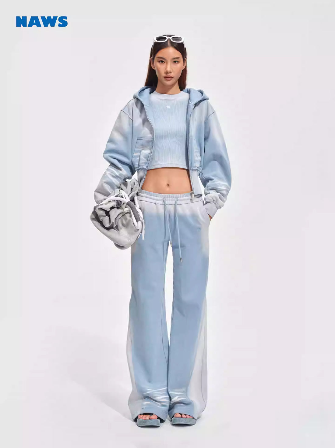 NAWS Make vintage silhouette micro flared sweatpants