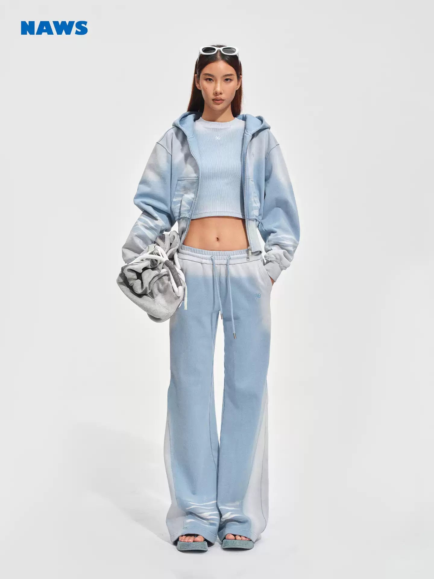 NAWS Make vintage silhouette micro flared sweatpants