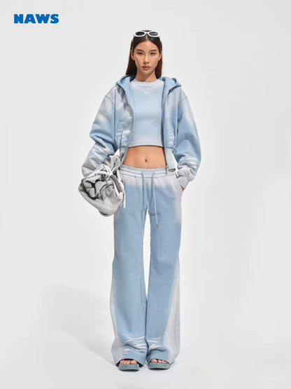 NAWS Make vintage silhouette micro flared sweatpants