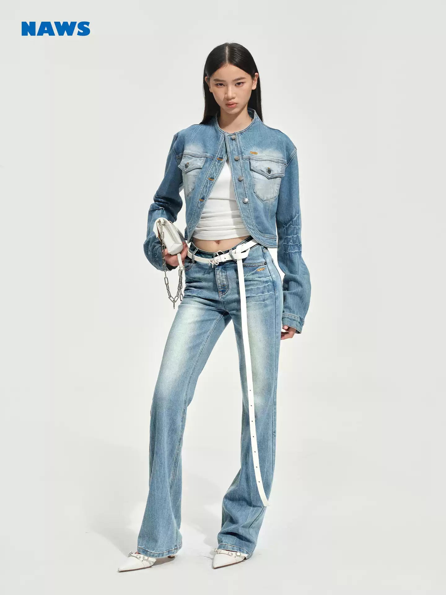 NAWS Washed silhouette shoulder jacket