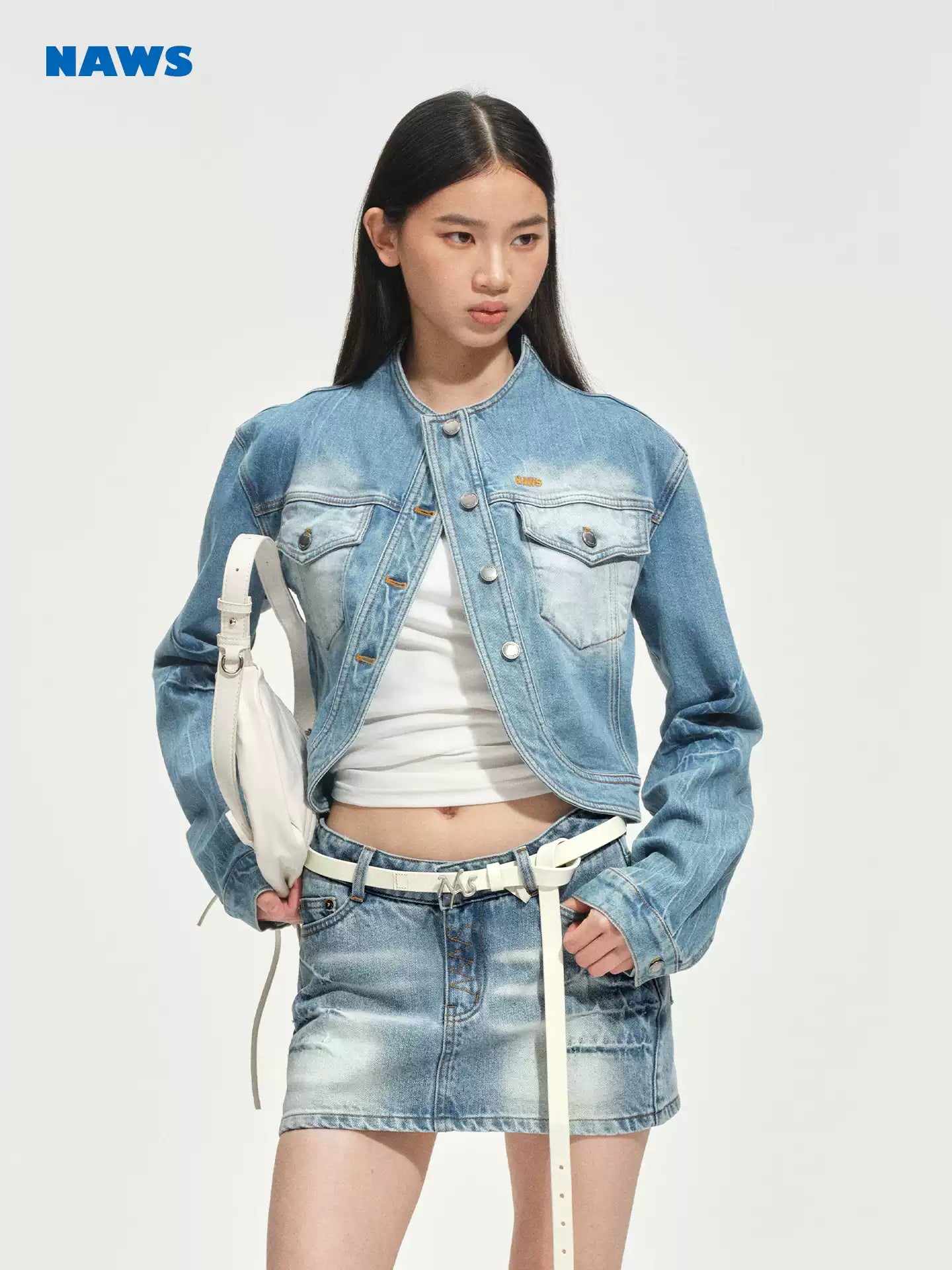 NAWS Washed silhouette shoulder jacket