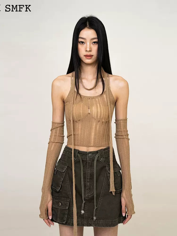 SMFK wild world Knitted top with Cuff