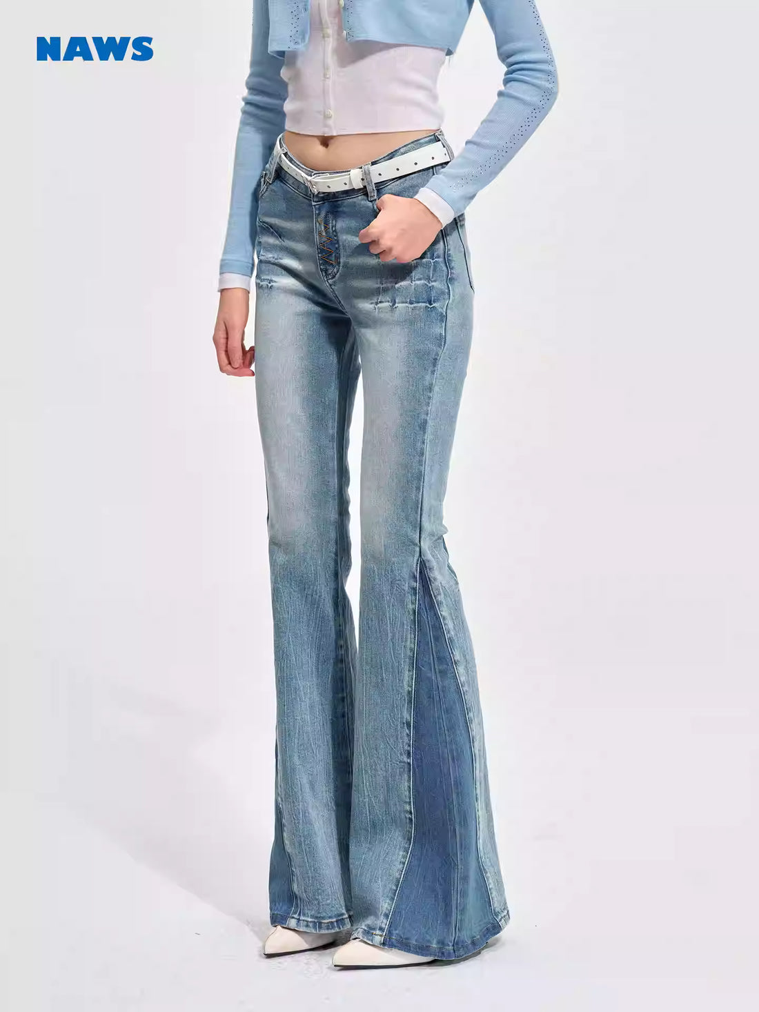 NAWS Wash tight micro flared pants