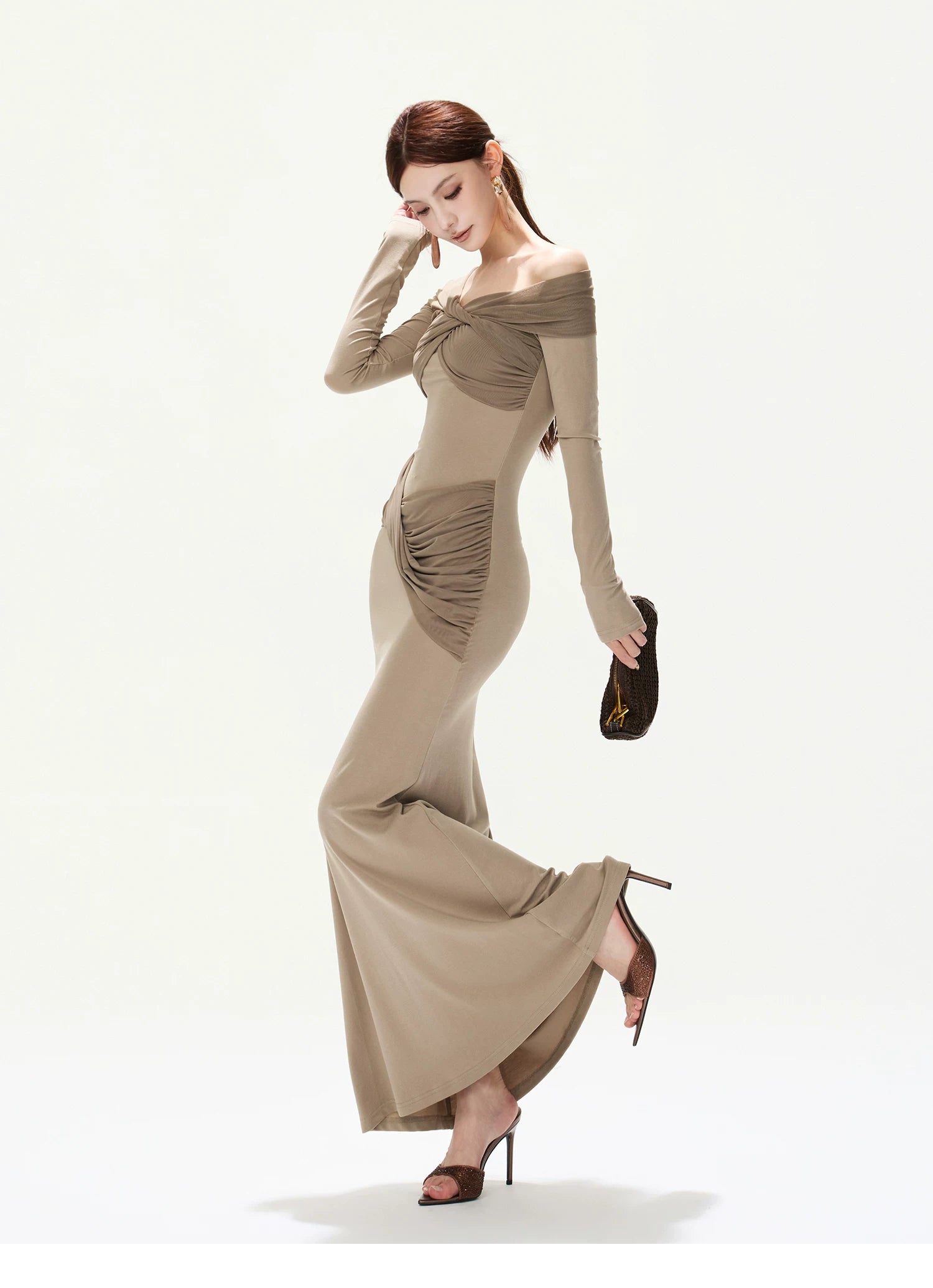 CYNR Off-the-Shoulder Dress