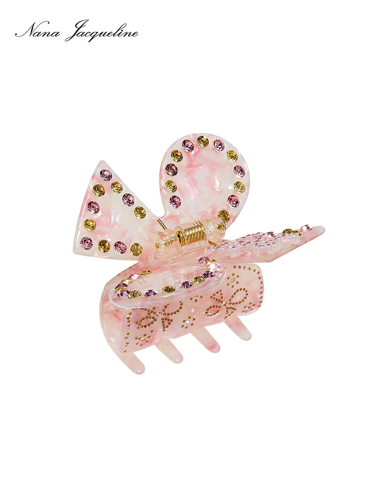 NanaJacqueline NJ Chloe Crystal Butterfly Claw Clip