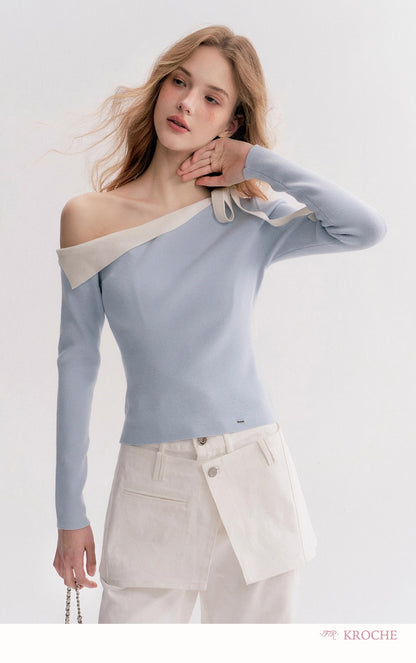Kroche Denim straight-leg jeans ( skirt panel removable )