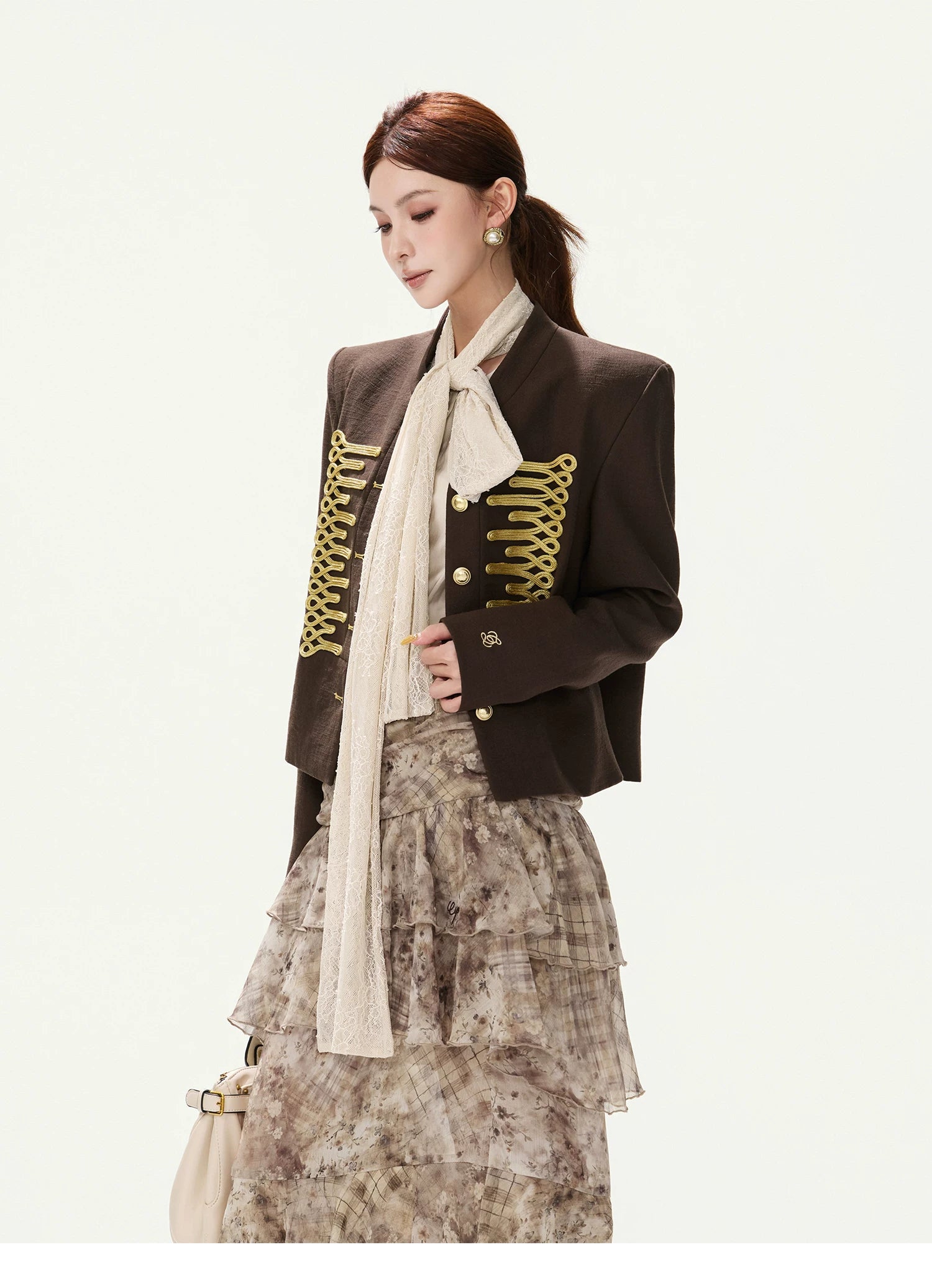 CYNR Vintage Palace-Style Short Jacket