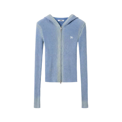 NAWS Make old slim fit knitted cardigan