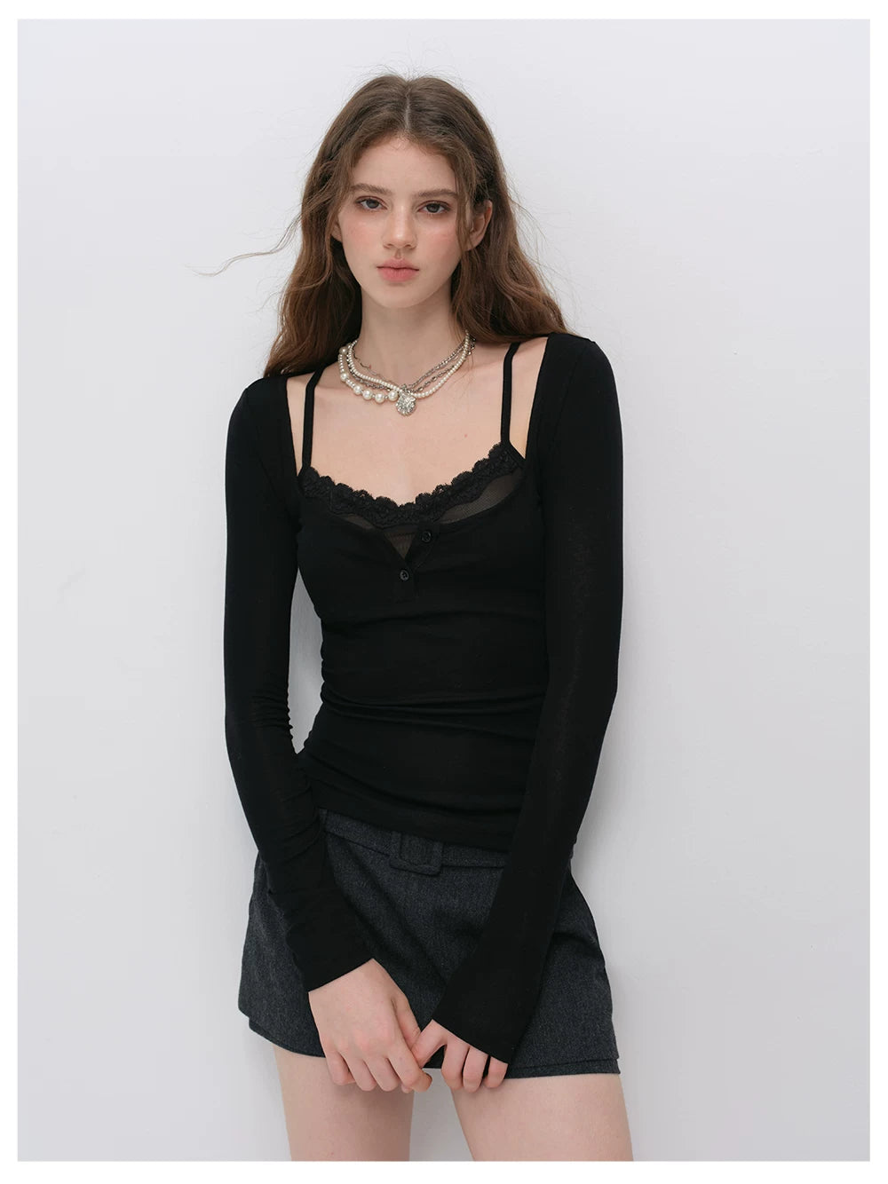 VIA PITTI VIACT6342 Tencel-Wool Blend Top