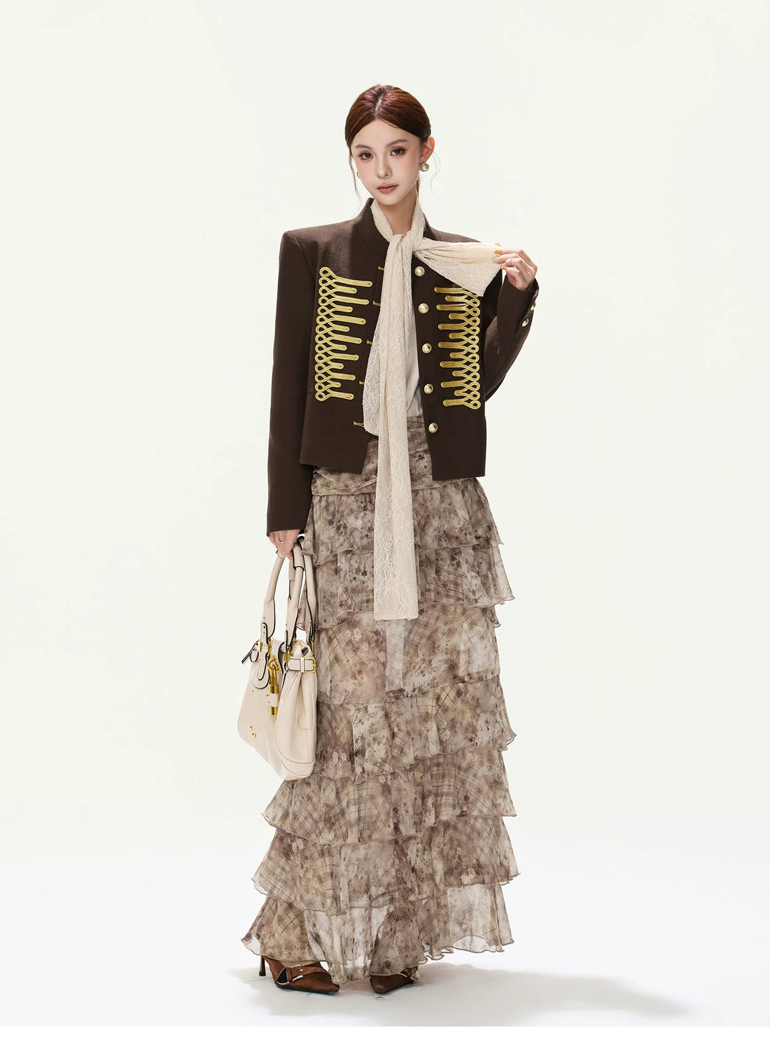CYNR Vintage Palace-Style Short Jacket