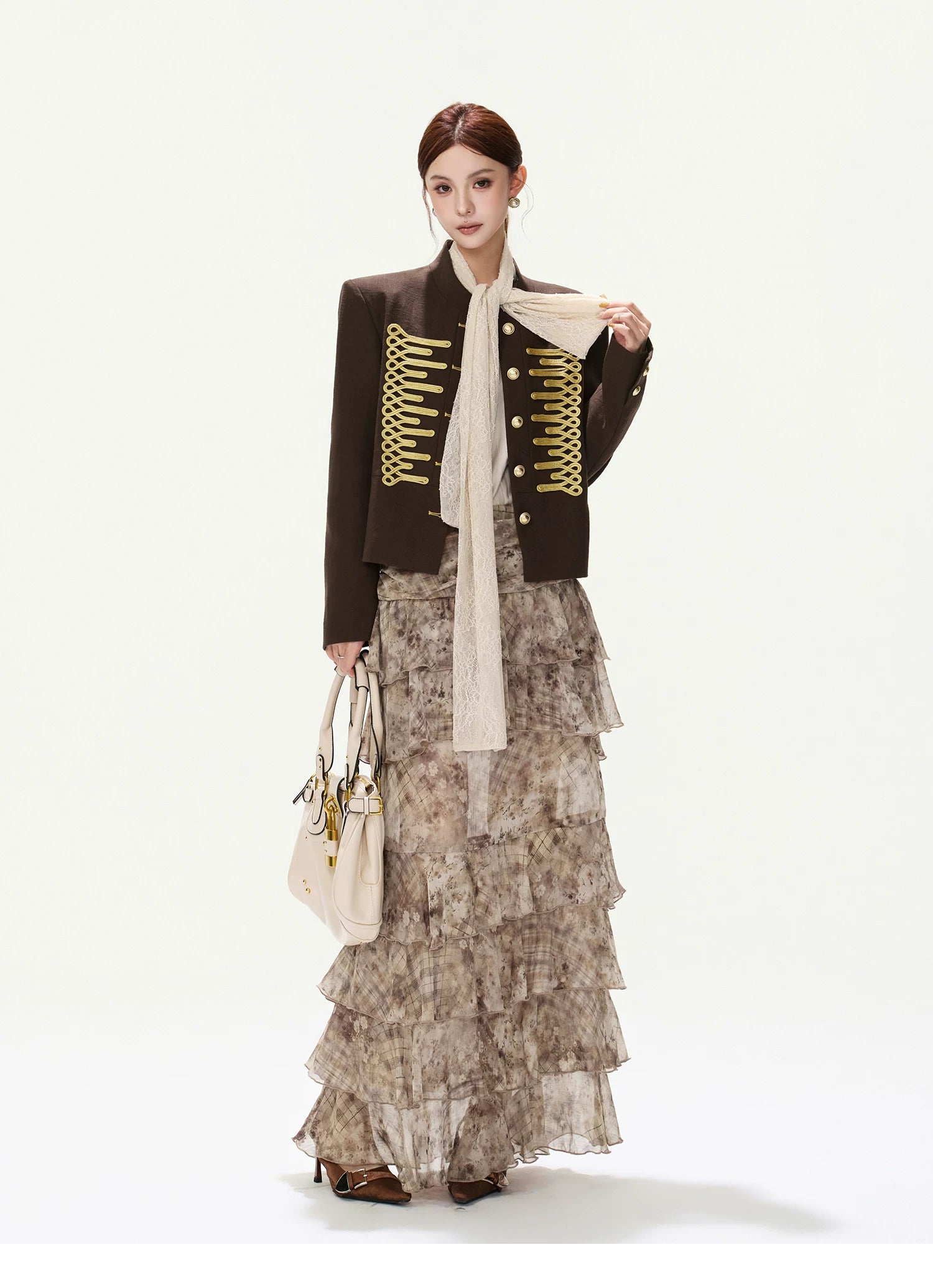 CYNR Vintage Palace-Style Short Jacket