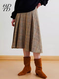 ODTD Wool pleated skirt