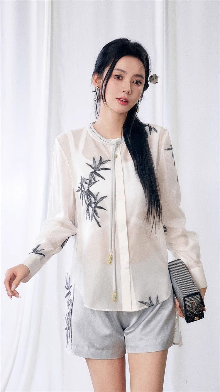 11 niseey Bamboo Round-collar Shirt