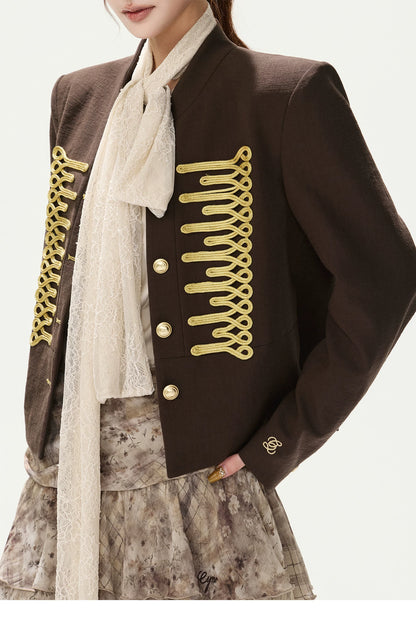 CYNR Vintage Palace-Style Short Jacket