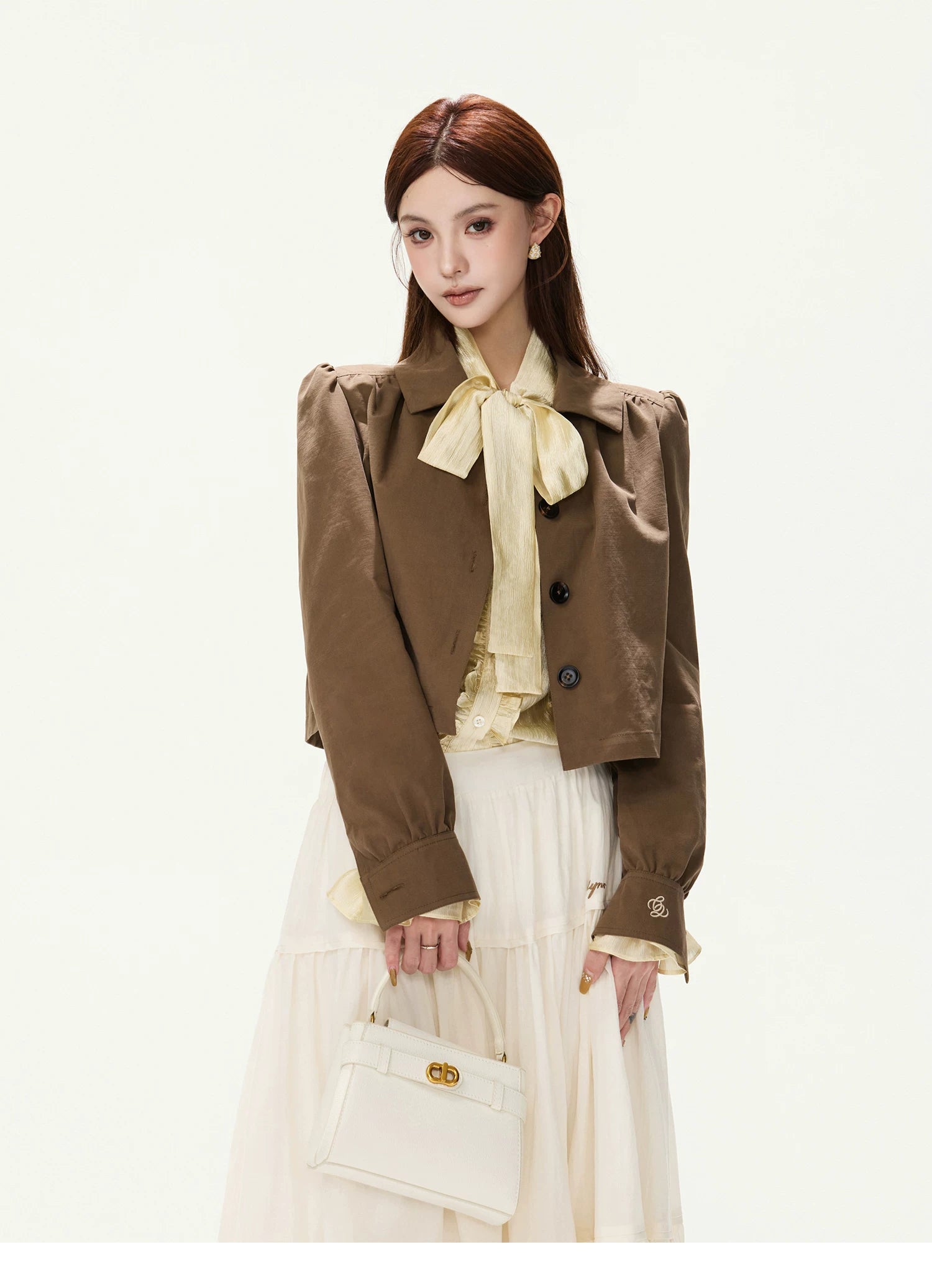 CYNR Vintage Puff-Sleeve Jacket