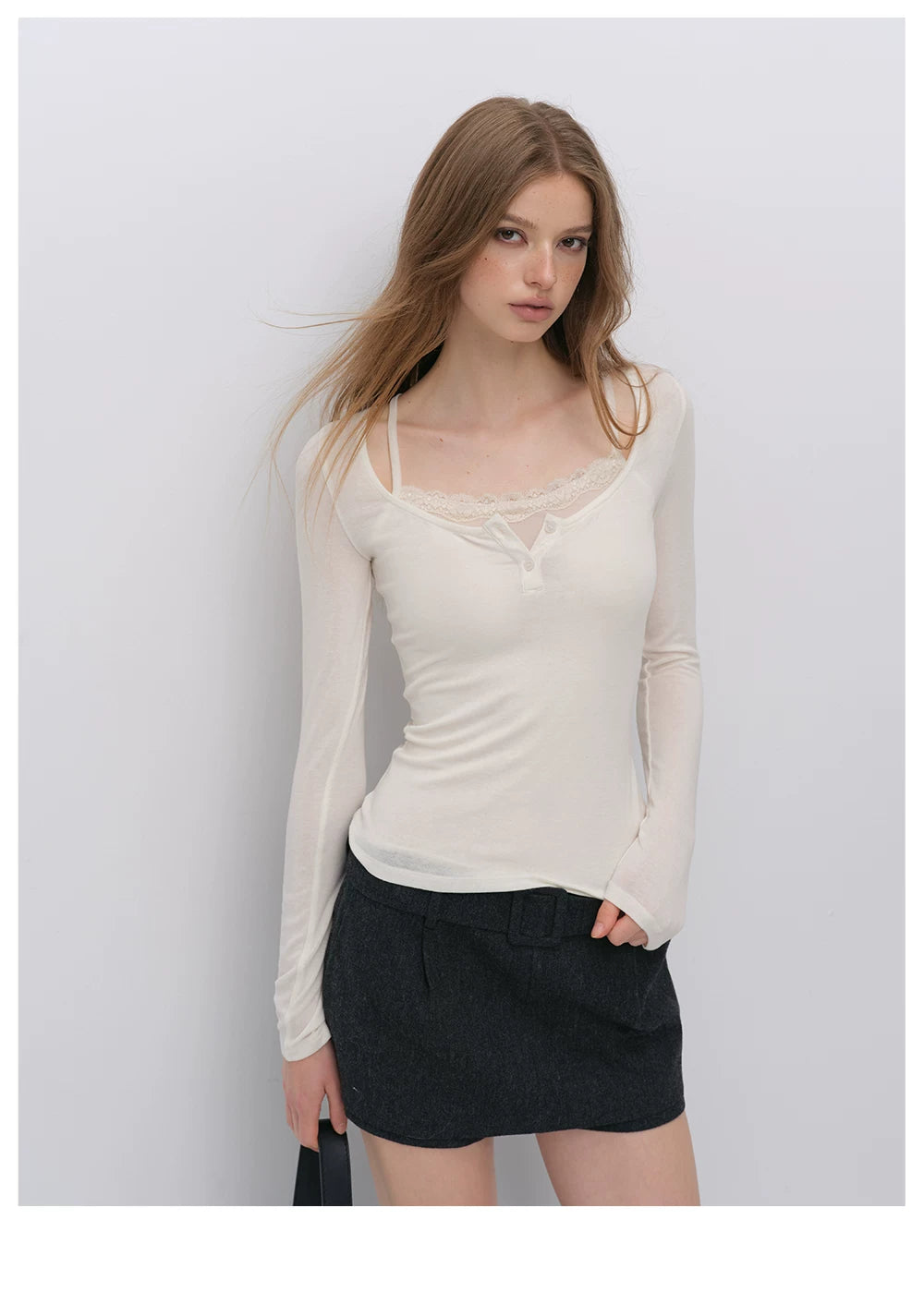 VIA PITTI VIACT6342 Tencel-Wool Blend Top