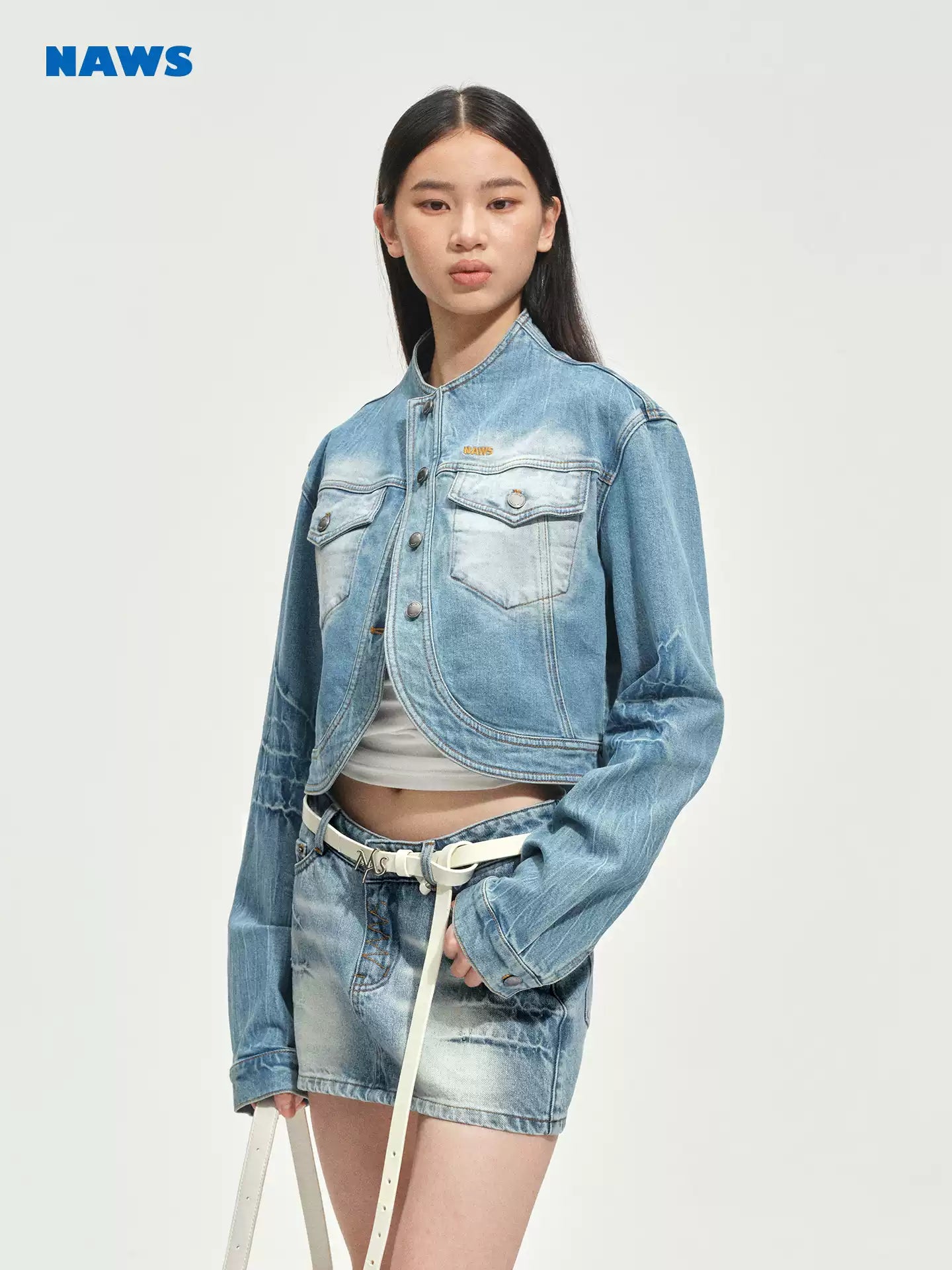 NAWS Washed silhouette shoulder jacket