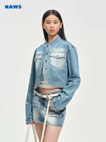 NAWS Washed silhouette shoulder jacket