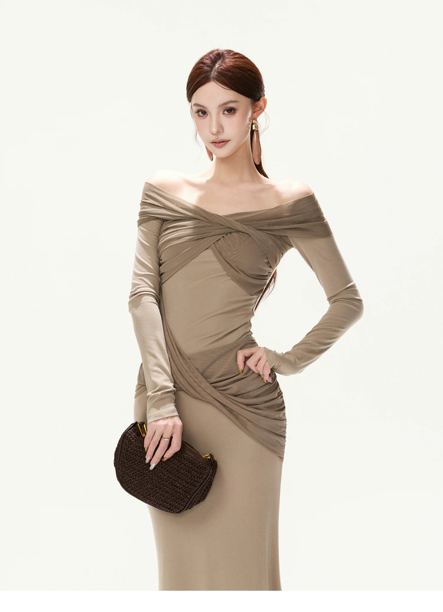 CYNR Off-the-Shoulder Dress