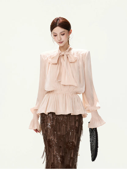 CYNR Lantern-Sleeve Blouse