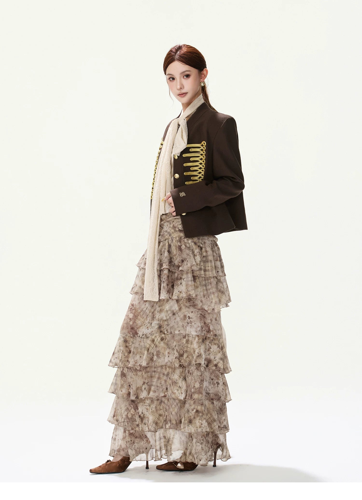 CYNR Vintage Palace-Style Short Jacket