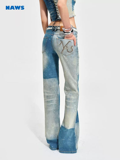 NAWS Tencel denim washed tight pants