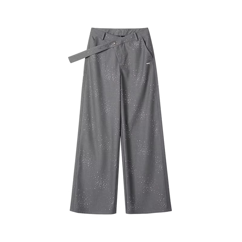 NAWS Hot stamping low waist loose fitting suit pants
