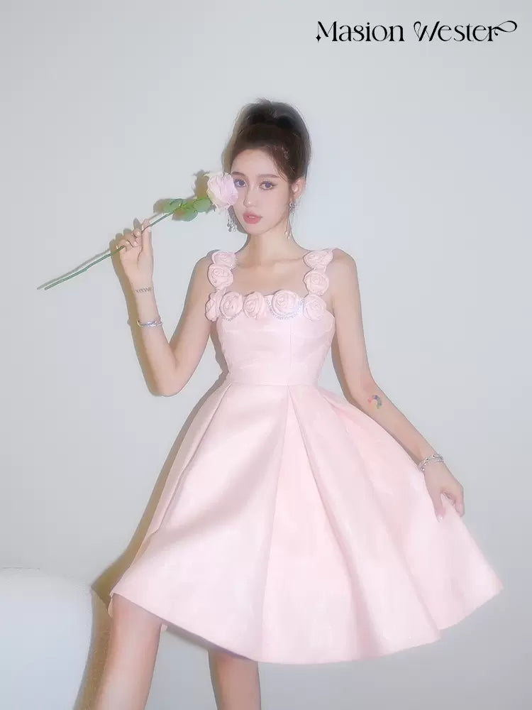 Masion Wester Pink Rose Dress