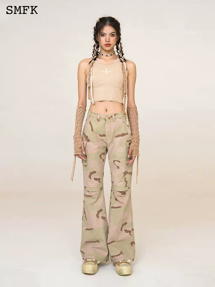 SMFK wild world mermaid Camouflage Cargo pants