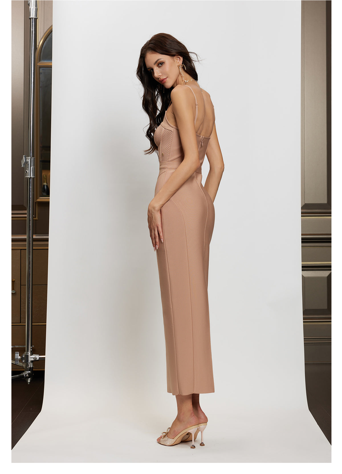 SheerLuck Bianca Bandage Maxi Dress