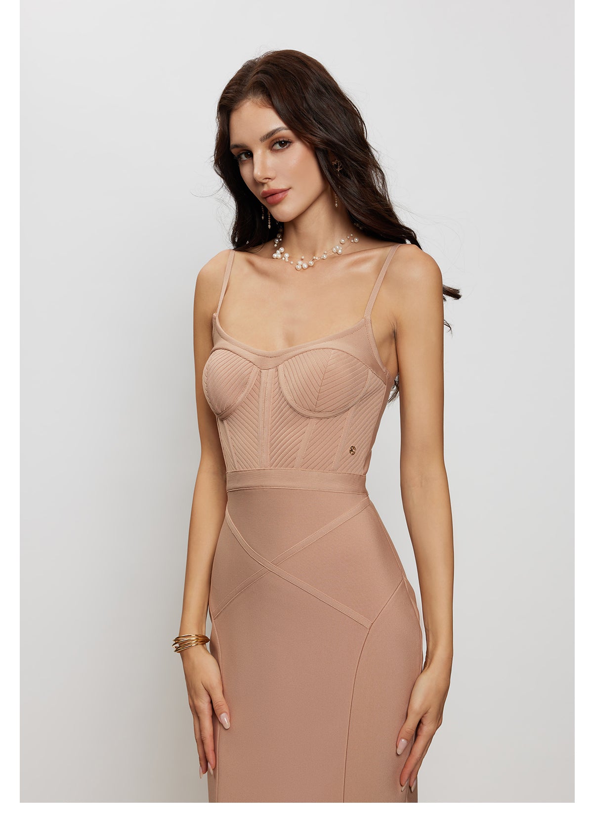 SheerLuck Bianca Bandage Maxi Dress