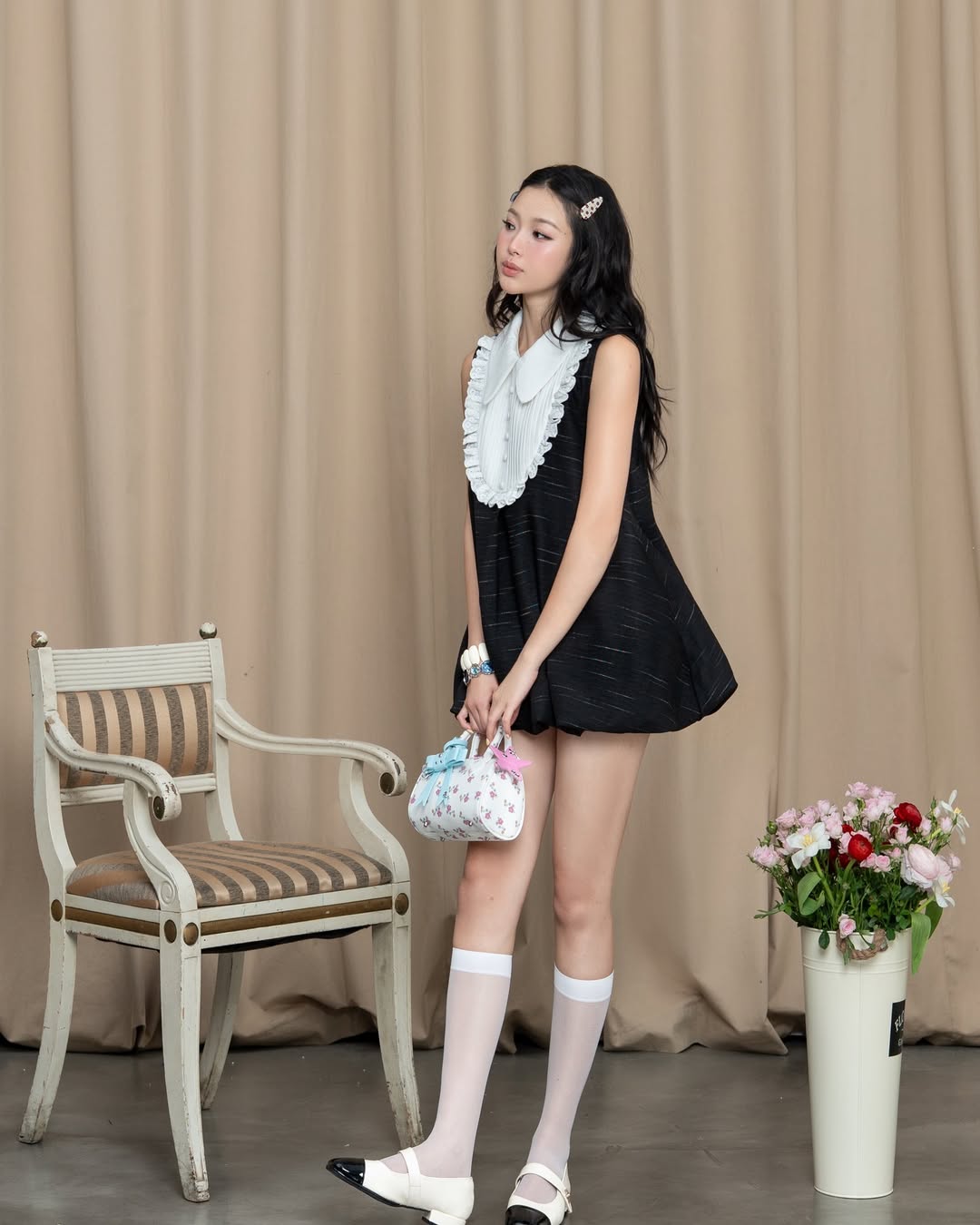 SWAN Closet Melin Black Dress