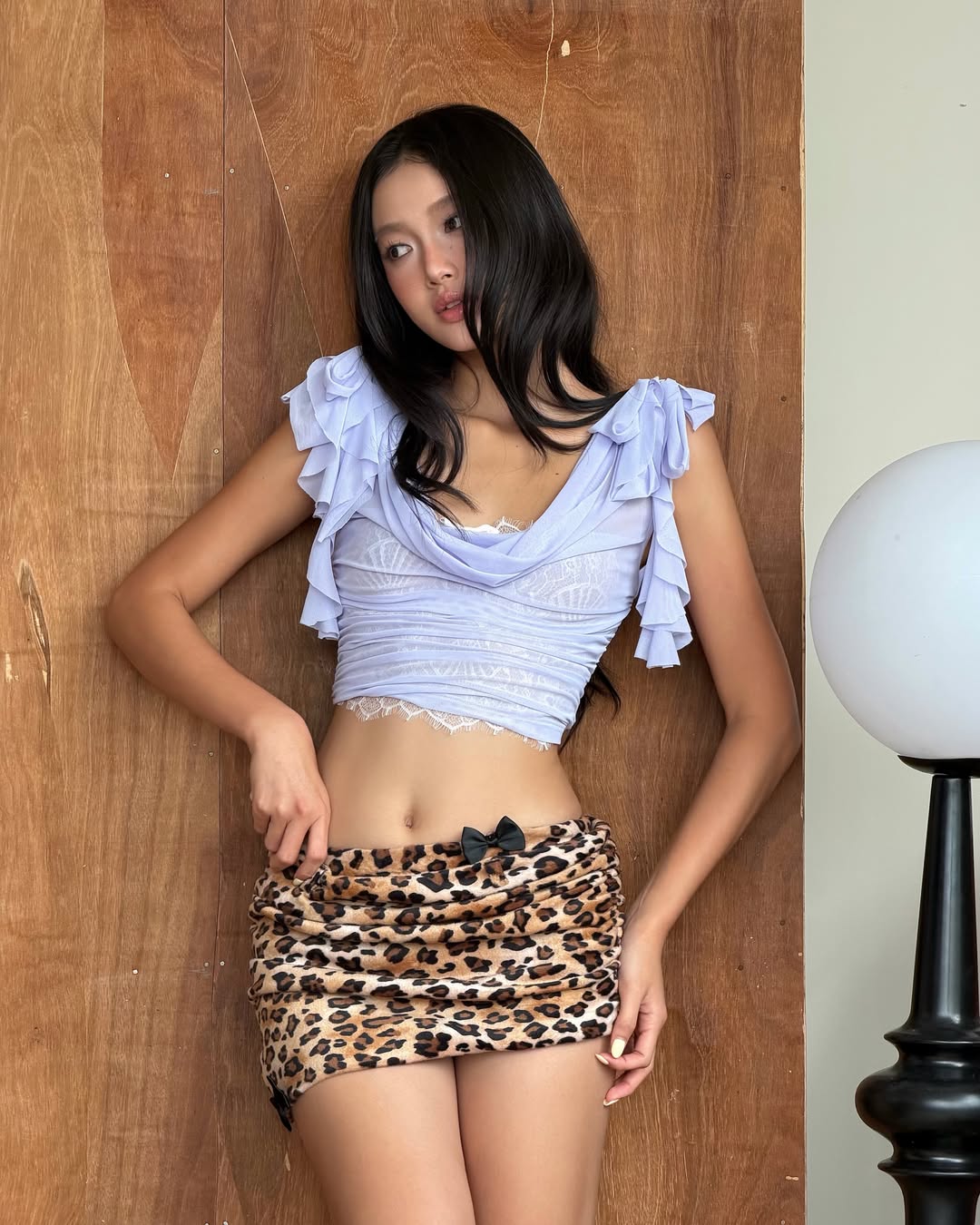 TinyMood Lilac top &amp; Beo mini skirt
