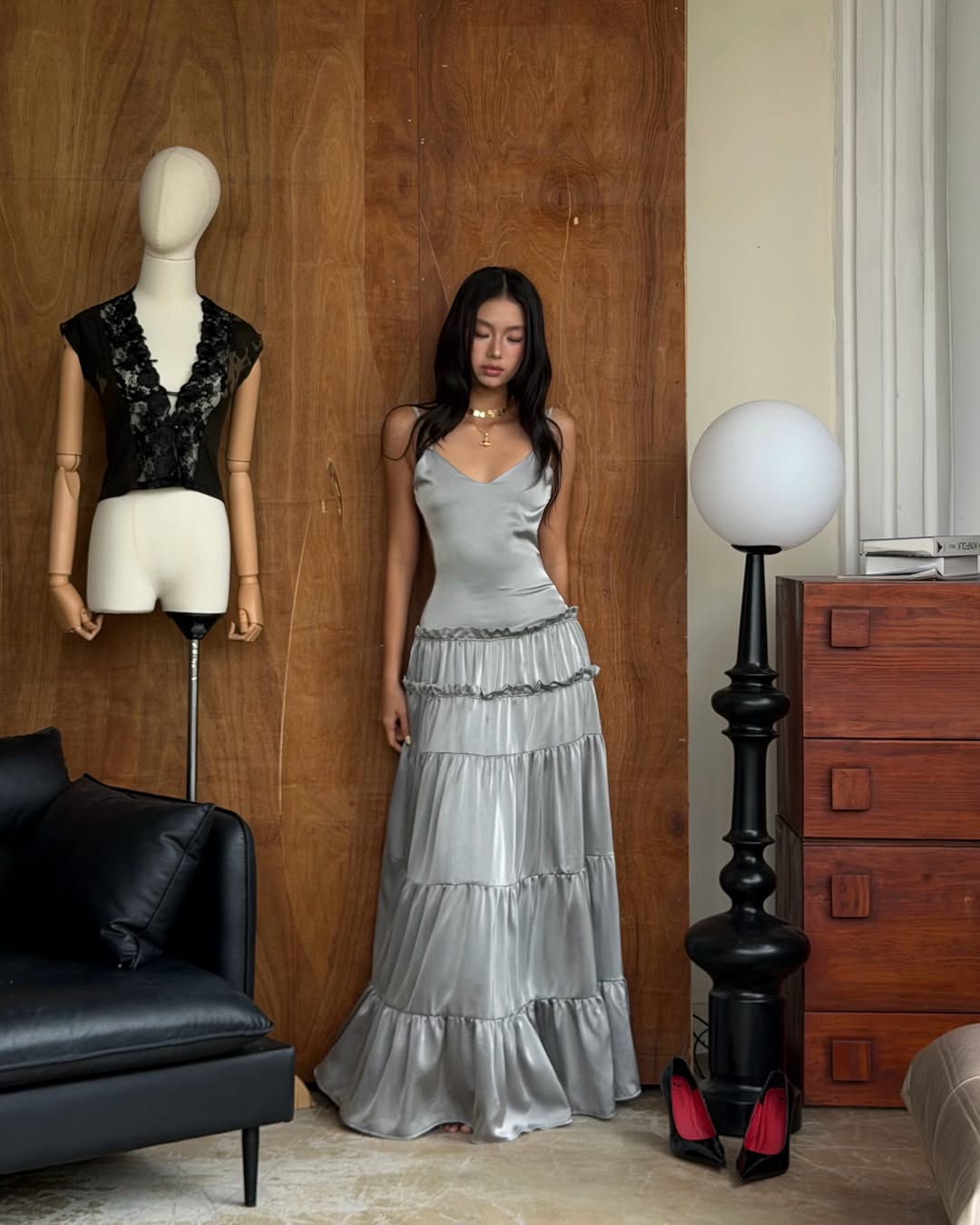 TinyMood Silver mist long dress