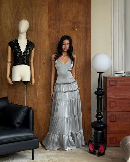 TinyMood Silver mist long dress