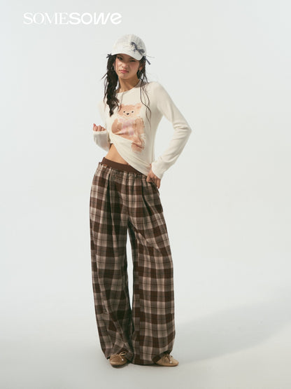 SOMESOWE S2508341 Sweet Bear Cloud Long Sleeve T-shirt