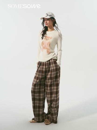 SOMESOWE S2508341 Sweet Bear Cloud Long Sleeve T-shirt