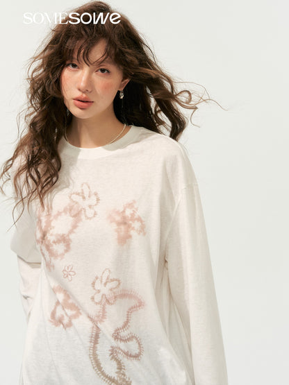SOMESOWE S2508201 Love and peace long sleeve T-shirt