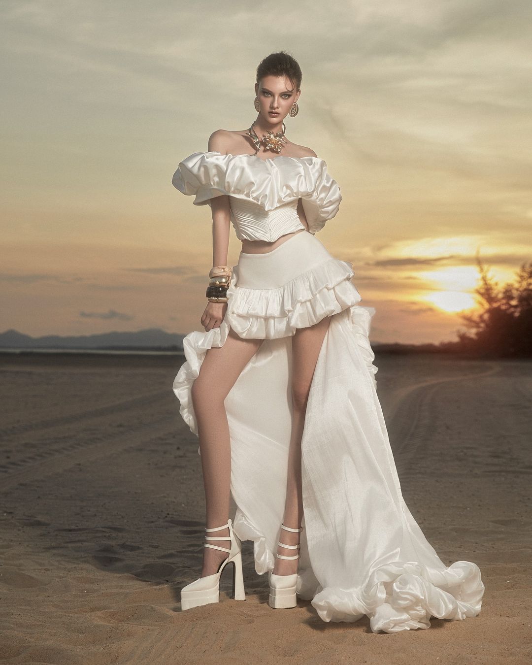 MAEL FEMME Rilla TOP & Skirt set