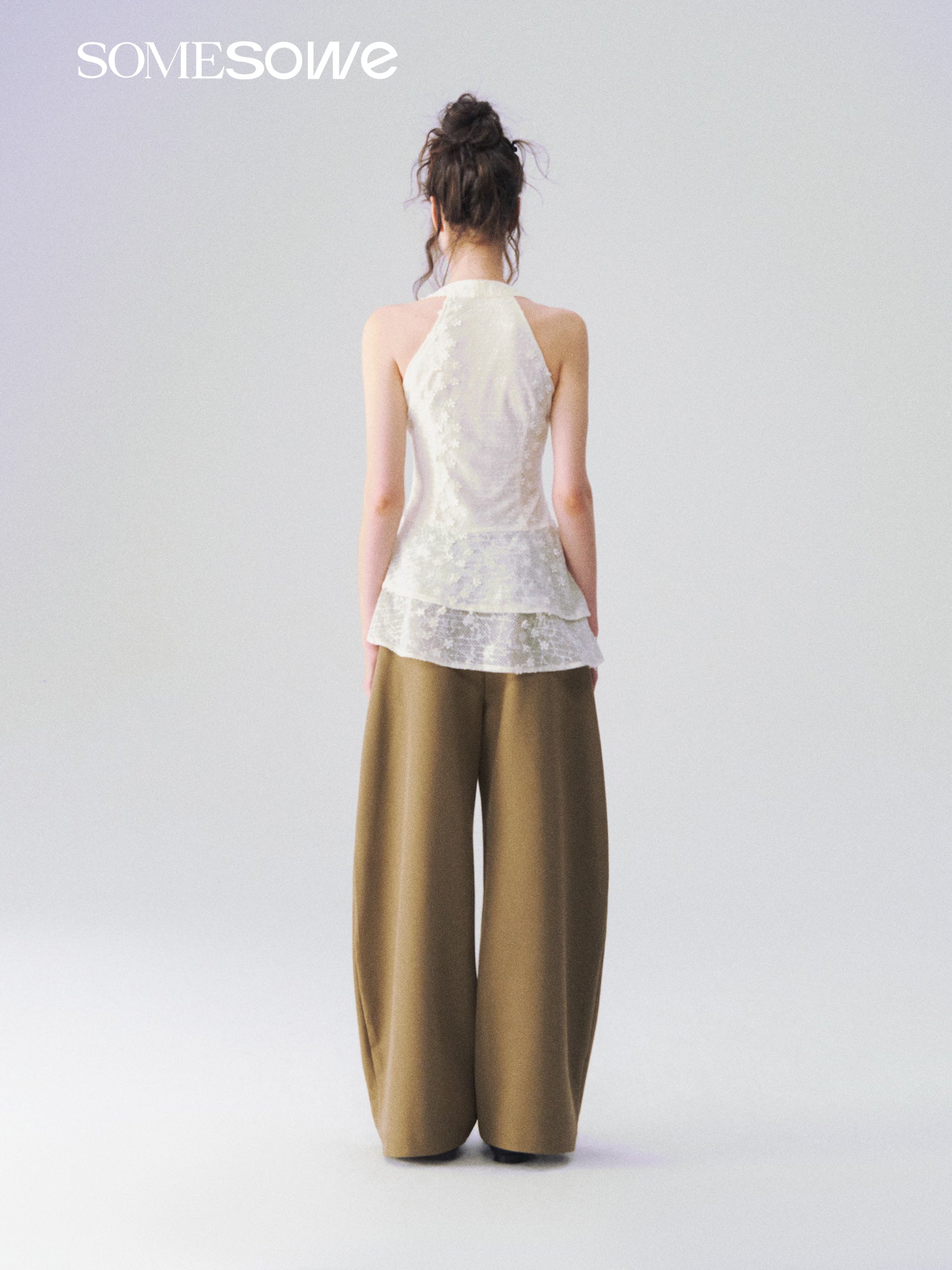 SOMESOWE S2609110 Hollow jacquard V-neck vest
