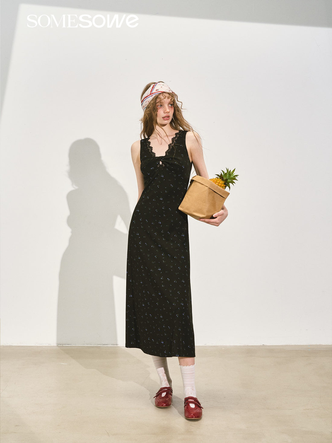 SOMESOWE S2508147 Design twist floral dress