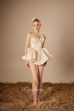 KiraKira.M K121149 "Wonderlust" Champagne glitter tutu-dress