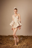 KiraKira.M K121149 "Wonderlust" Champagne glitter tutu-dress