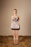 KiraKira.M K121154 "Wonderlust" Bright purple hollowed bow dress